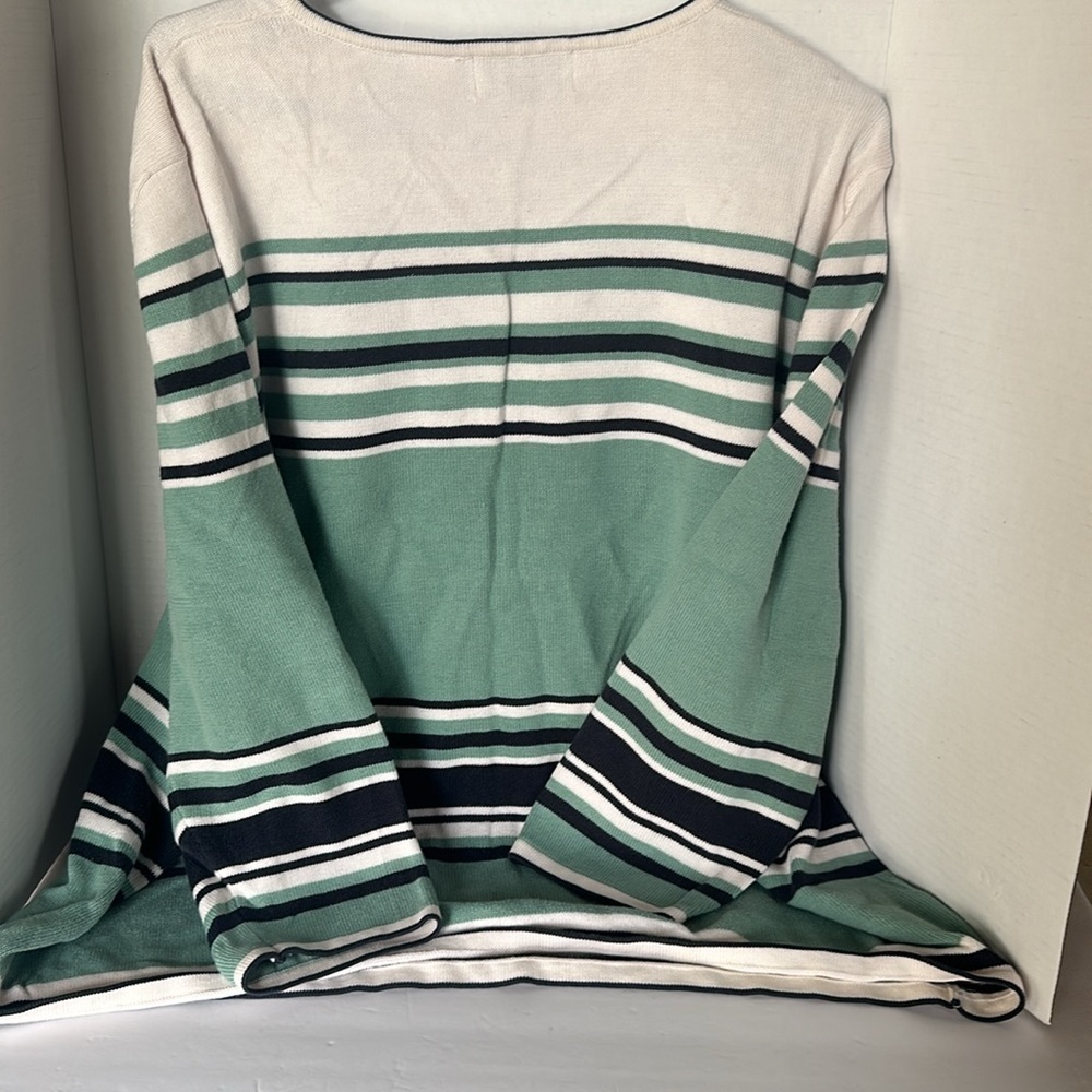 Alfred Dunner Striped Sequin Embellished Sweater -Size 2XL - Excellent Condition - Picture 7 of 9
